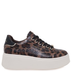 RENATO GARINI</br>Renato Garini 88-51EX58 Γυναικεία Sneakers Λεοπάρ Σπαστό Μαύρο