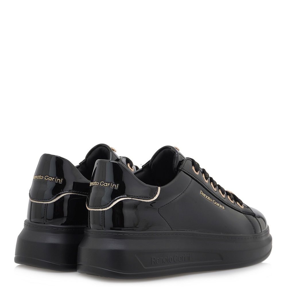 RENATO GARINI</br>Renato Garini 2148-42EX58 Γυναικεία Sneakers Μαύρο Βερνί Πλατίνα RENATO GARINI</br>Renato Garini 2148-42EX58 Γυναικεία Sneakers Μαύρο Βερνί Πλατίνα