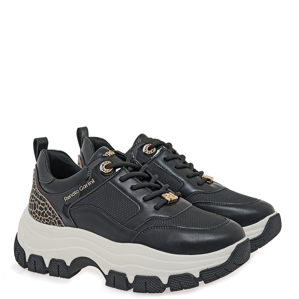 RENATO GARINI</br>Renato Garini 2147-42EX93 Γυναικεία Sneakers Μαύρο Μπεζ Giraffe RENATO GARINI</br>Renato Garini 2147-42EX93 Γυναικεία Sneakers Μαύρο Μπεζ Giraffe