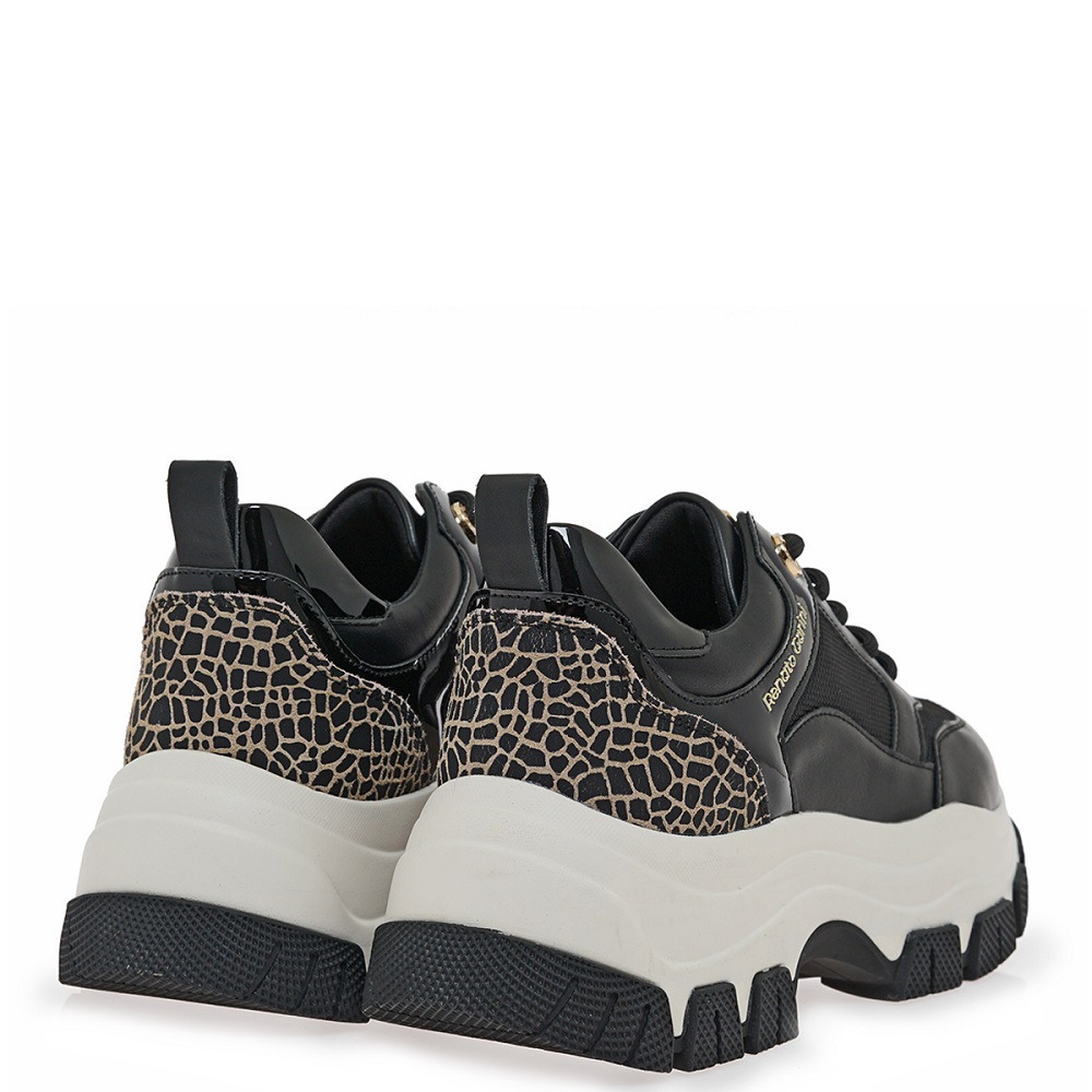 RENATO GARINI</br>Renato Garini 2147-42EX93 Γυναικεία Sneakers Μαύρο Μπεζ Giraffe RENATO GARINI</br>Renato Garini 2147-42EX93 Γυναικεία Sneakers Μαύρο Μπεζ Giraffe