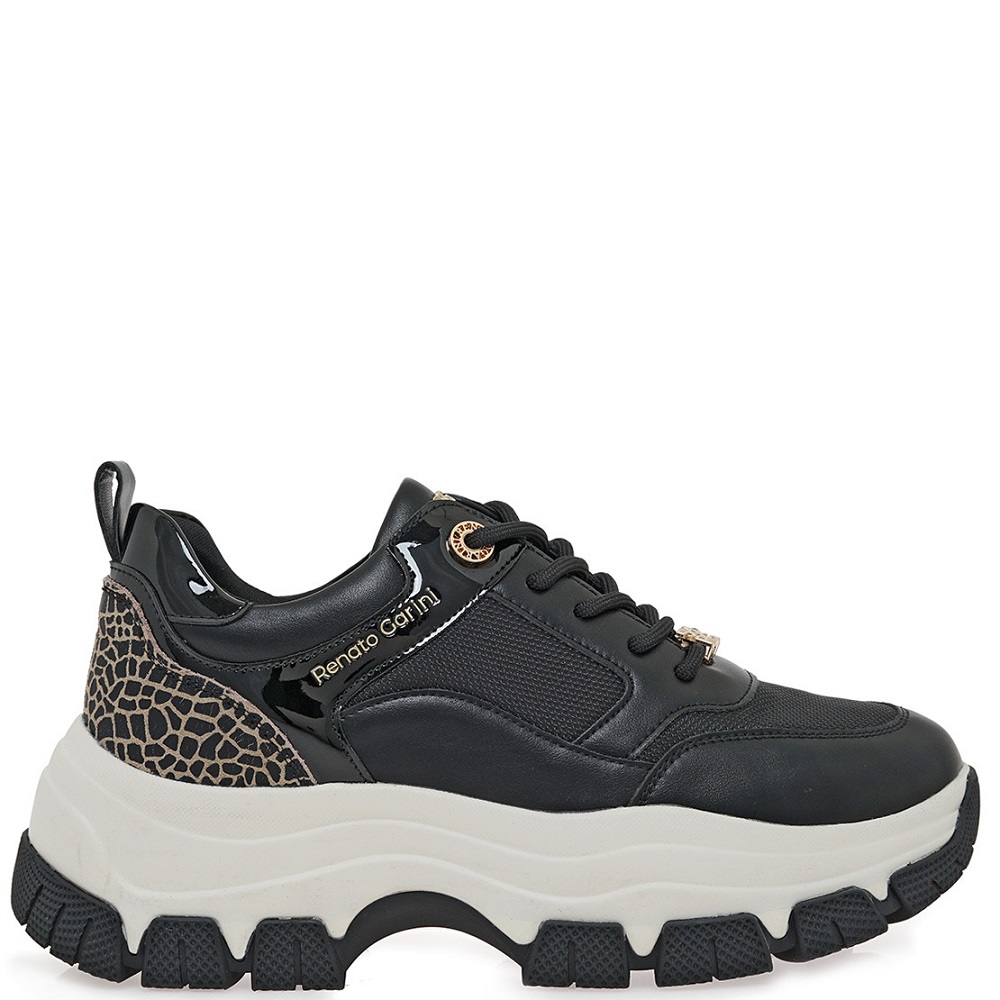 RENATO GARINI</br>Renato Garini 2147-42EX93 Γυναικεία Sneakers Μαύρο Μπεζ Giraffe RENATO GARINI</br>Renato Garini 2147-42EX93 Γυναικεία Sneakers Μαύρο Μπεζ Giraffe