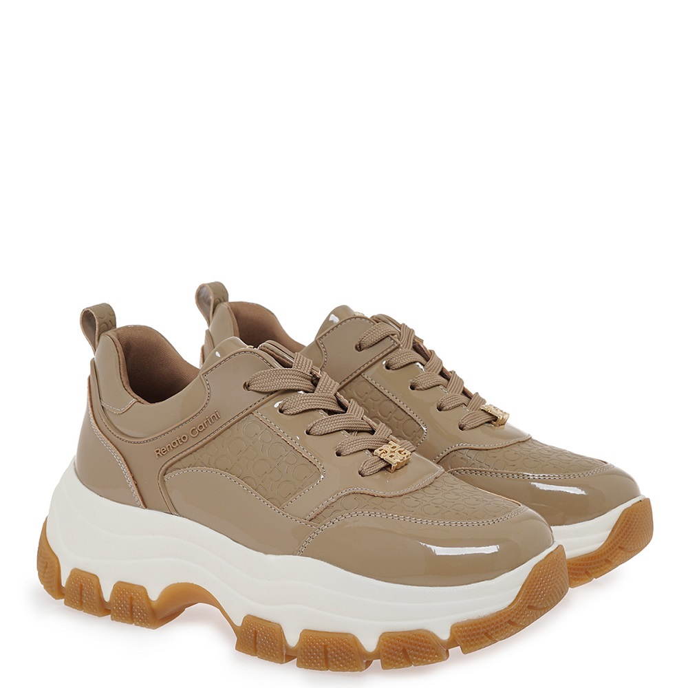 RENATO GARINI</br>Renato Garini 2147-42EX93 Γυναικεία Sneakers Μόκα Βερνί Μόκα Στάμπα RENATO GARINI</br>Renato Garini 2147-42EX93 Γυναικεία Sneakers Μόκα Βερνί Μόκα Στάμπα