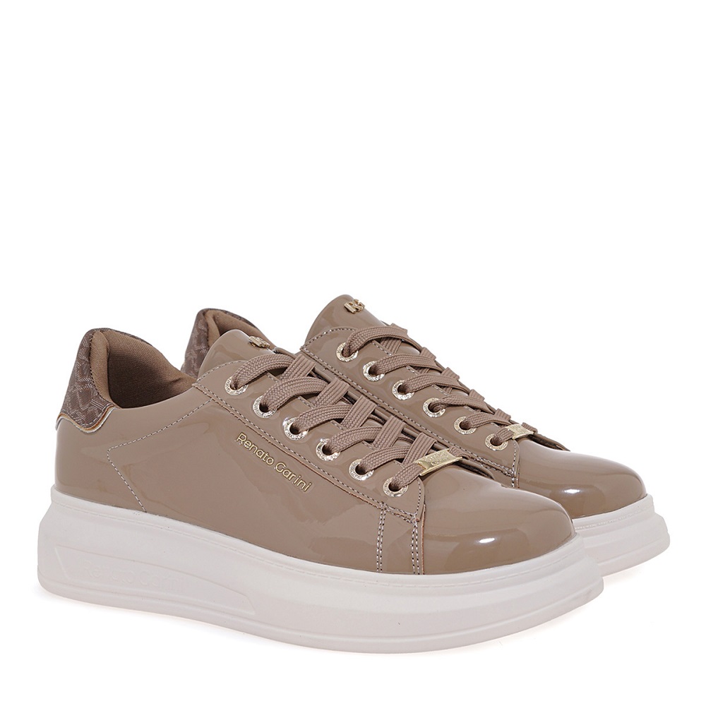 RENATO GARINI</br>Renato Garini 2148-42EX58 Γυναικεία Sneakers Πούρο Βερνί Πούρο Στάμπα RENATO GARINI</br>Renato Garini 2148-42EX58 Γυναικεία Sneakers Πούρο Βερνί Πούρο Στάμπα