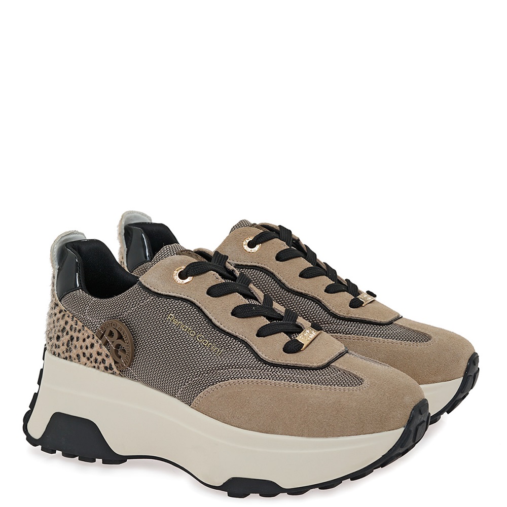 RENATO GARINI</br>Renato Garini 560-51EX34 Γυναικεία Sneakers Μπεζ Καστόρι Πολ/μο RENATO GARINI</br>Renato Garini 560-51EX34 Γυναικεία Sneakers Μπεζ Καστόρι Πολ/μο