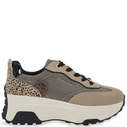 RENATO GARINI</br>Renato Garini 560-51EX34 Γυναικεία Sneakers Μπεζ Καστόρι Πολ/μο