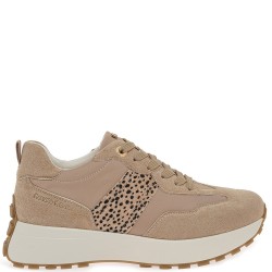 RENATO GARINI</br>Renato Garini 418-52RG07 Γυναικεία Sneakers Καμηλό Καστόρι Λεοπάρ Πόνυ