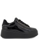 RENATO GARINI</br>Renato Garini 88-42EX125 Γυναικεία Sneakers Μαύρο Βερνί Μαύρο Βελούδο RENATO GARINI</br>Renato Garini 88-42EX125 Γυναικεία Sneakers Μαύρο Βερνί Μαύρο Βελούδο