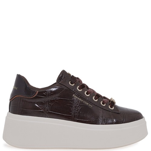 Renato Garini 88-42EX125 Γυναικεία Sneakers Καφέ Κροκό Καφέ Μπρονζέ Renato Garini 88-42EX125 Γυναικεία Sneakers Καφέ Κροκό Καφέ Μπρονζέ