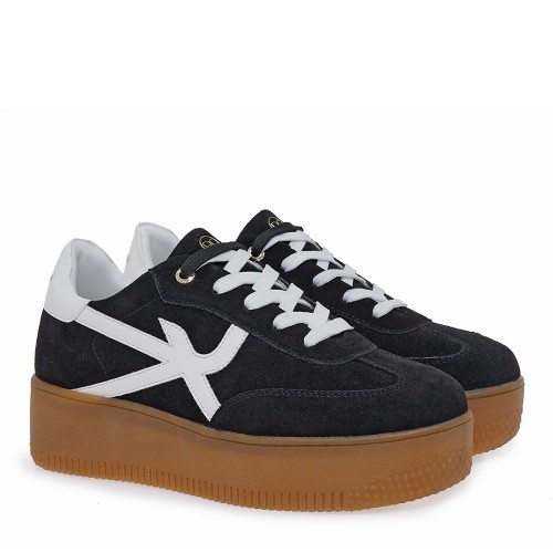 Renato Garini 49-52RG34 Γυναικεία Sneakers Μαύρο Καστόρι Λευκό Renato Garini 49-52RG34 Γυναικεία Sneakers Μαύρο Καστόρι Λευκό