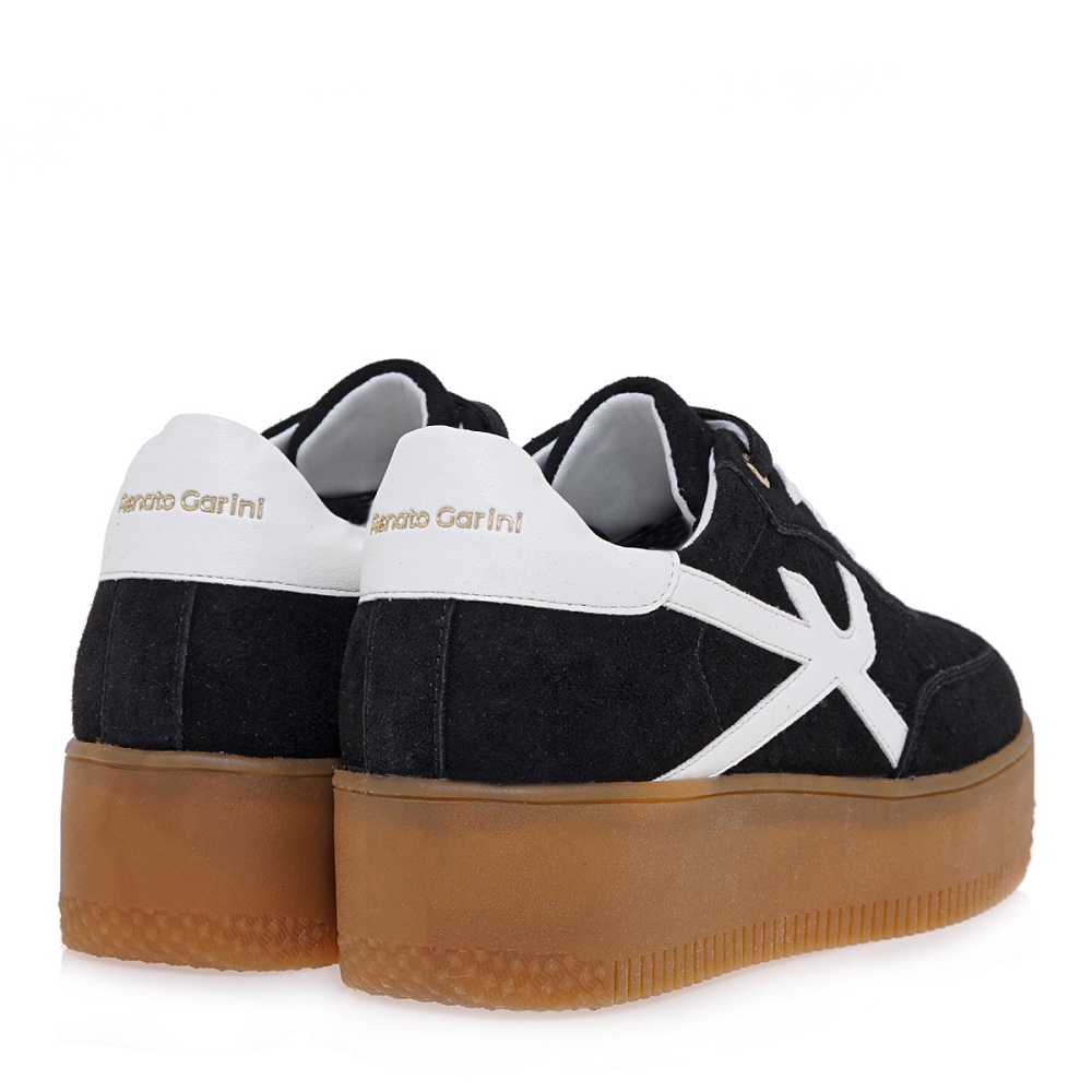 RENATO GARINI</br>Renato Garini 49-52RG34 Γυναικεία Sneakers Μαύρο Καστόρι Λευκό RENATO GARINI</br>Renato Garini 49-52RG34 Γυναικεία Sneakers Μαύρο Καστόρι Λευκό