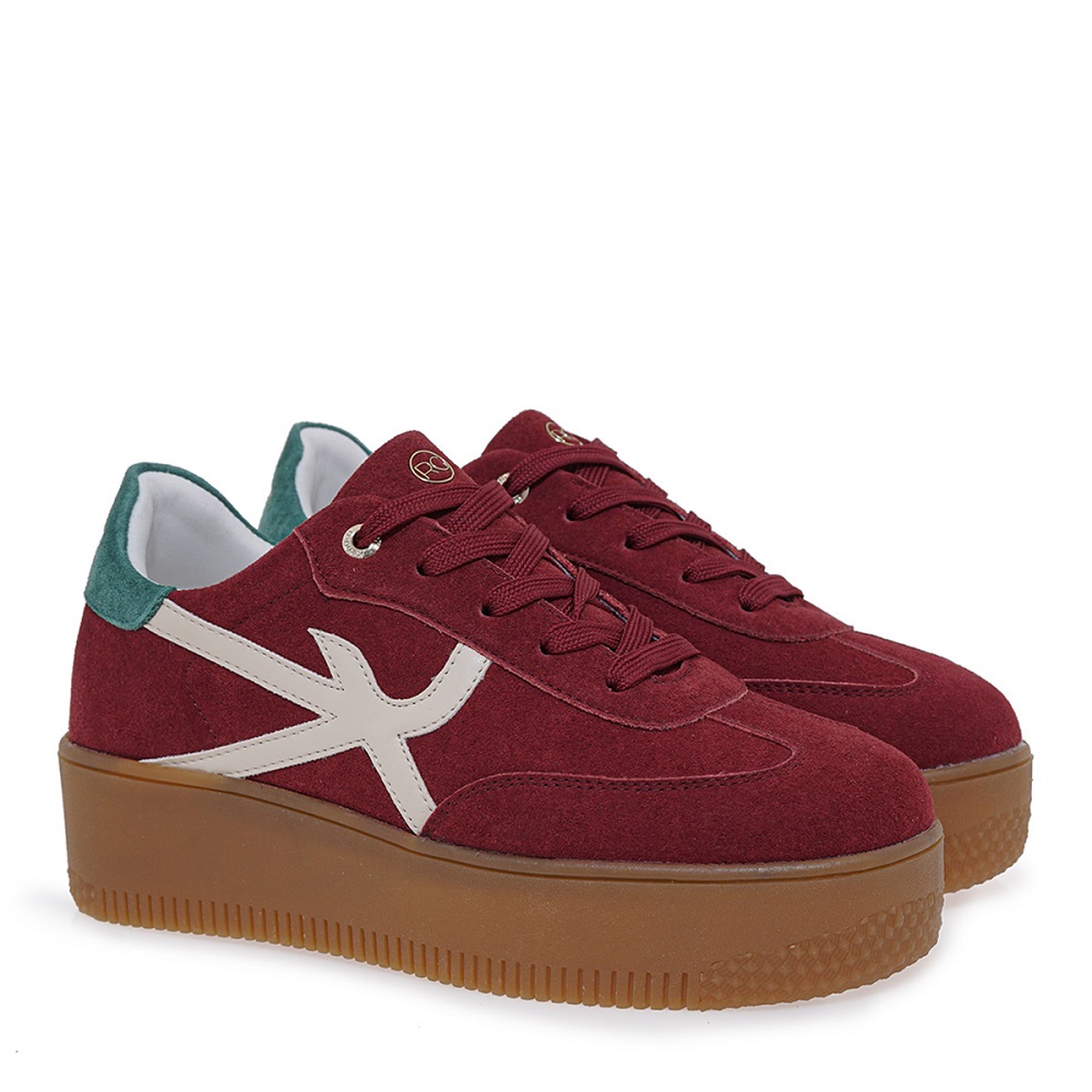 RENATO GARINI</br>Renato Garini 49-52RG34 Γυναικεία Sneakers Μπορντό Πράσινο Καστόρι Off White RENATO GARINI</br>Renato Garini 49-52RG34 Γυναικεία Sneakers Μπορντό Πράσινο Καστόρι Off White