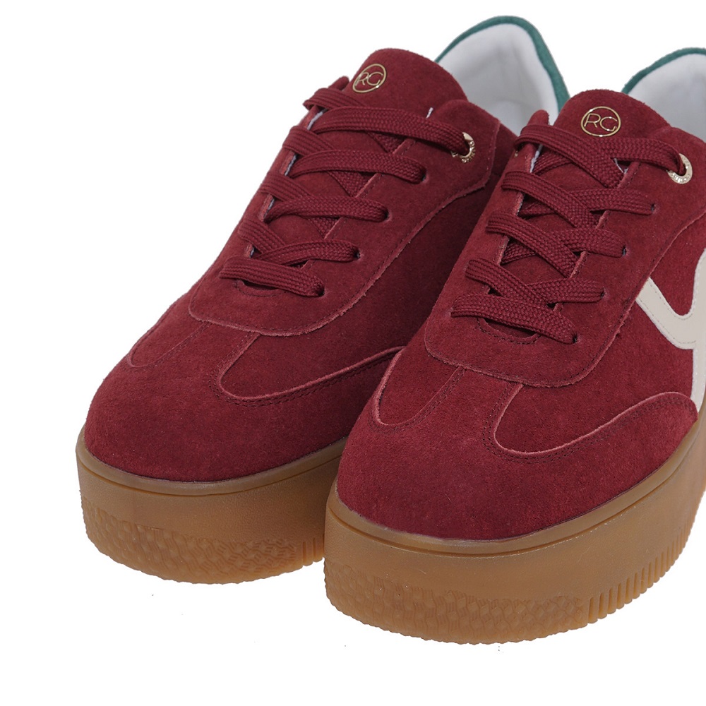 RENATO GARINI</br>Renato Garini 49-52RG34 Γυναικεία Sneakers Μπορντό Πράσινο Καστόρι Off White RENATO GARINI</br>Renato Garini 49-52RG34 Γυναικεία Sneakers Μπορντό Πράσινο Καστόρι Off White