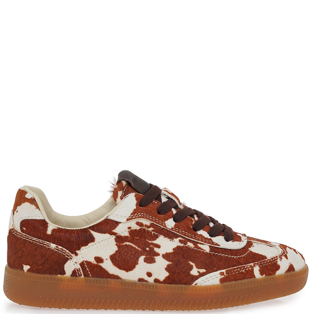 RENATO GARINI</br>Renato Garini L-2023A Γυναικεία Sneakers Καφέ/Μπεζ Δέρμα