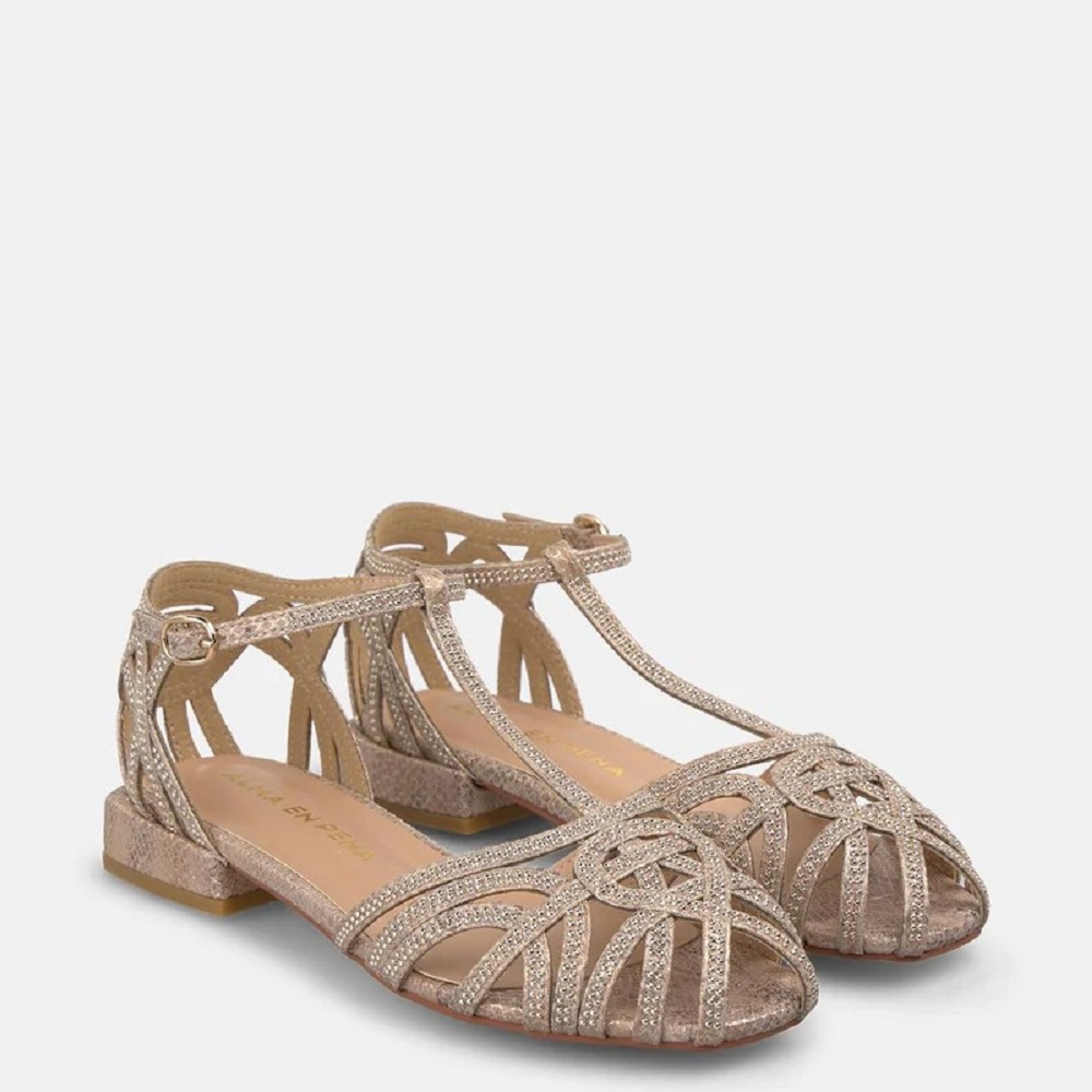 ALMA EN PENA</br>Alma En Pena V2651800 Γυναικεία Μπαλαρίνα Με Μπαρέτα Κάμελ