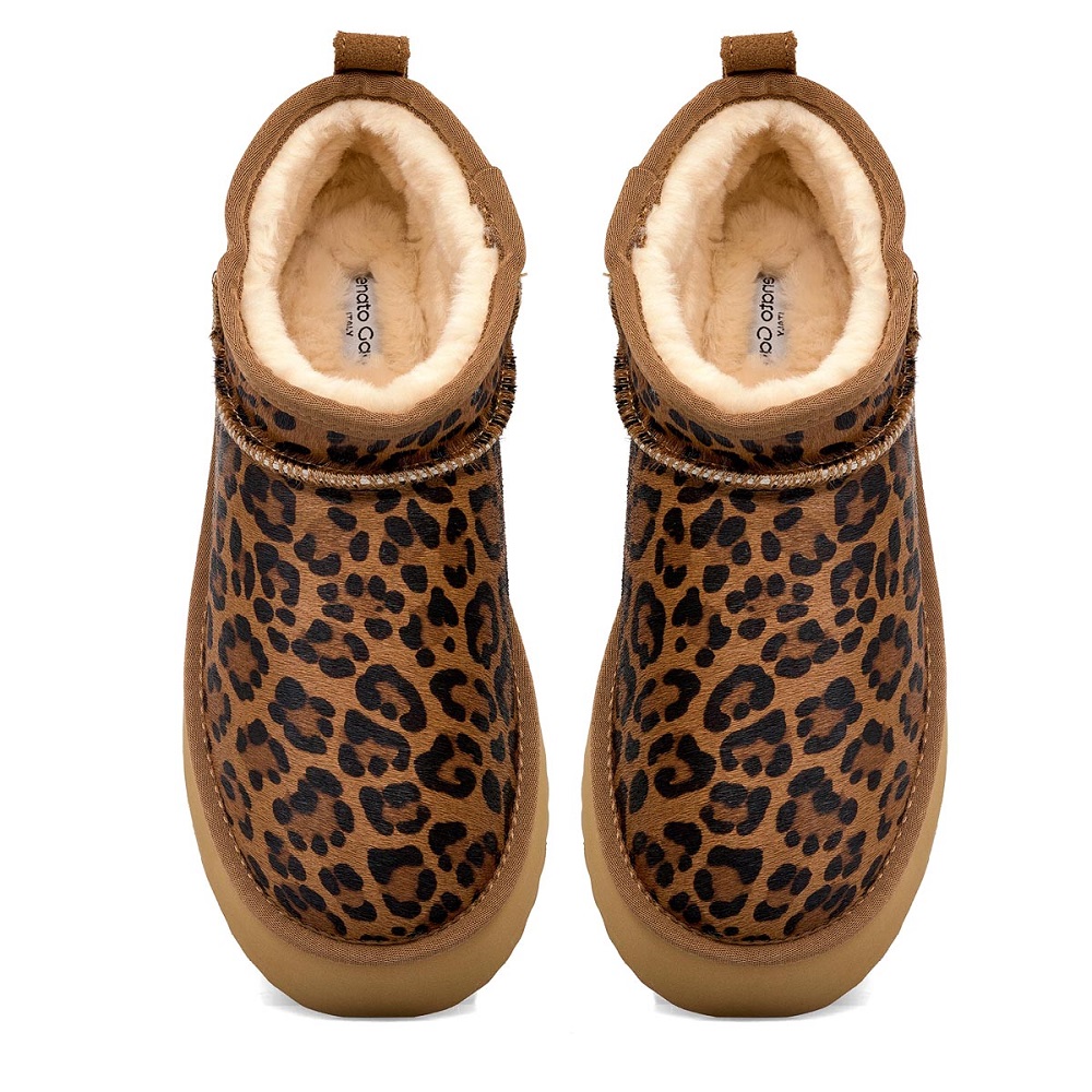 RENATO GARINI</br>Renato Garini MORES DB MINI Γυναικεία Apres-Ski Λεοπάρ Πόνυ RENATO GARINI</br>Renato Garini MORES DB MINI Γυναικεία Apres-Ski Λεοπάρ Πόνυ