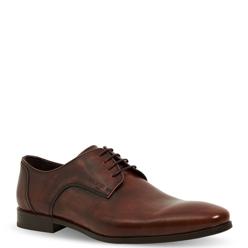 BOSS</br>Ανδρικά Δετά Παπούτσια Κονιάκ Δέρμα V4972 GLAMOUR Boss BOSS</br>Ανδρικά Δετά Παπούτσια Κονιάκ Δέρμα V4972 GLAMOUR Boss
