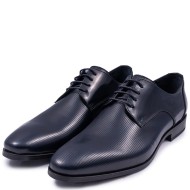 Ανδρικά Δετά Παπούτσια Μπλε Δέρμα V4972 RAMON Boss