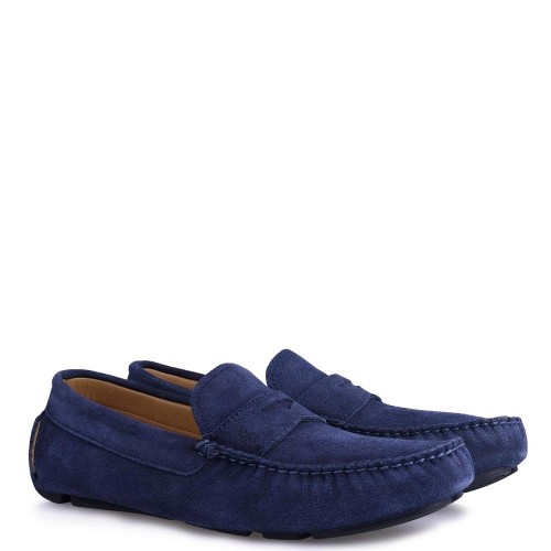 Ανδρικά Μοκασίνια Μπλε Suede V6890 EPSON Boss