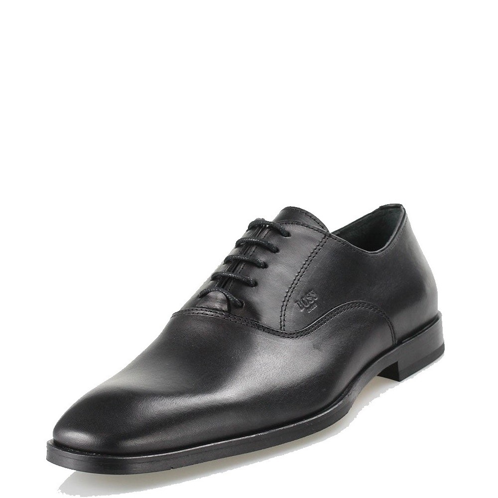 BOSS</br>Ανδρικά Δετά Παπούτσια Μαύρο Δέρμα V7167 DIAMOND Boss BOSS</br>Ανδρικά Δετά Παπούτσια Μαύρο Δέρμα V7167 DIAMOND Boss
