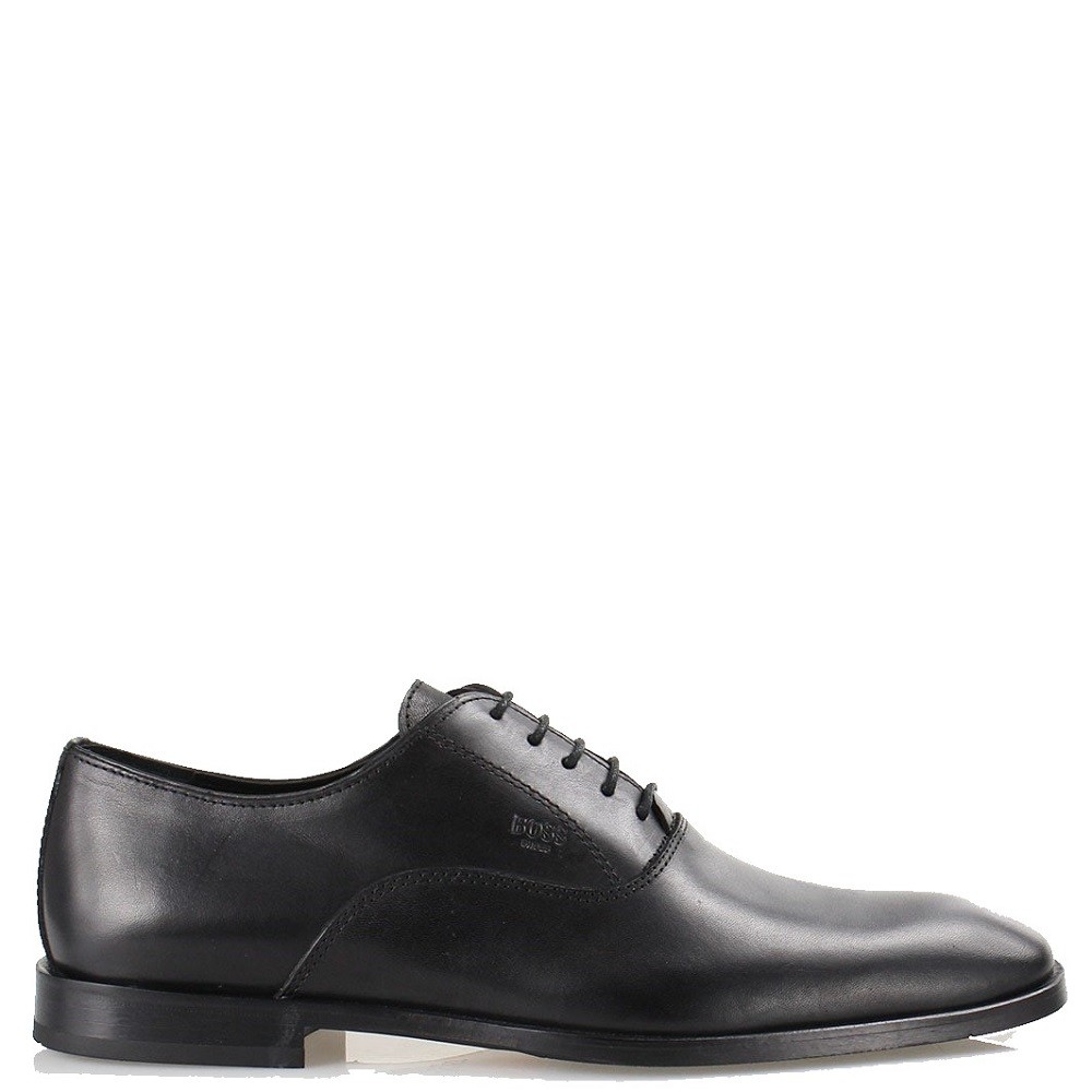 BOSS</br>Ανδρικά Δετά Παπούτσια Μαύρο Δέρμα V7167 DIAMOND Boss BOSS</br>Ανδρικά Δετά Παπούτσια Μαύρο Δέρμα V7167 DIAMOND Boss