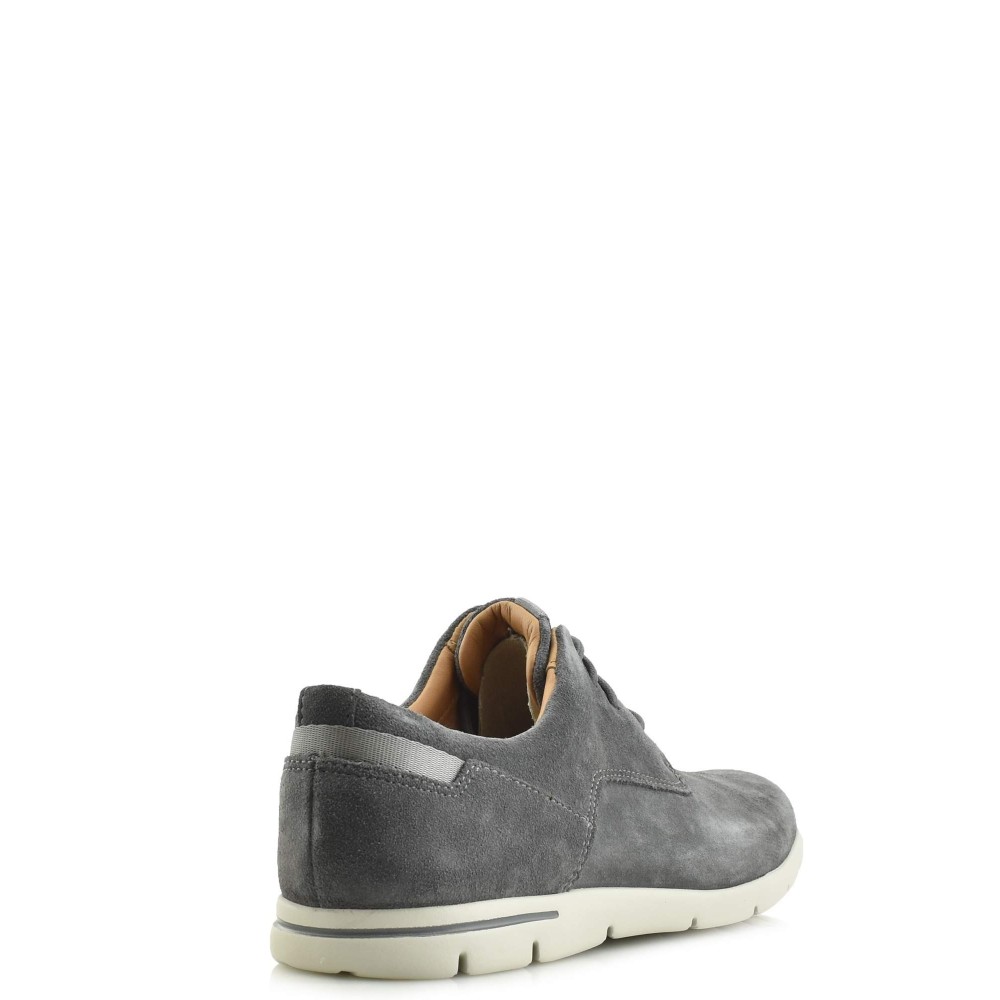 CLARKS</br>Ανδρικά Δετά Παπούτσια Γκρι Suede VENNOR WALK Clarks CLARKS</br>Ανδρικά Δετά Παπούτσια Γκρι Suede VENNOR WALK Clarks