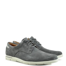 Ανδρικά Δετά Παπούτσια Γκρι Suede VENNOR WALK Clarks