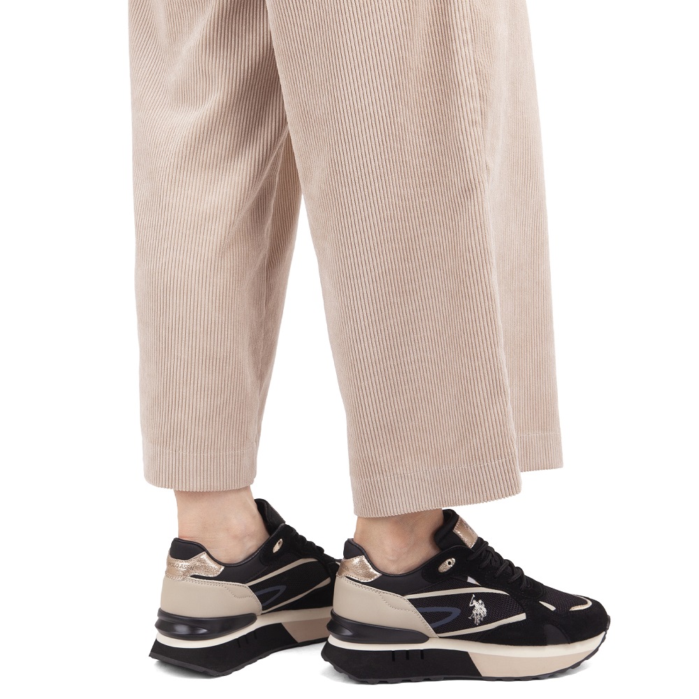 U.S. POLO ASSN.</br>U.S. Polo Assn. VICKY001-BLK-BEI01 Γυναικεία Sneakers Μαύρο/Μπεζ U.S. POLO ASSN.</br>U.S. Polo Assn. VICKY001-BLK-BEI01 Γυναικεία Sneakers Μαύρο/Μπεζ