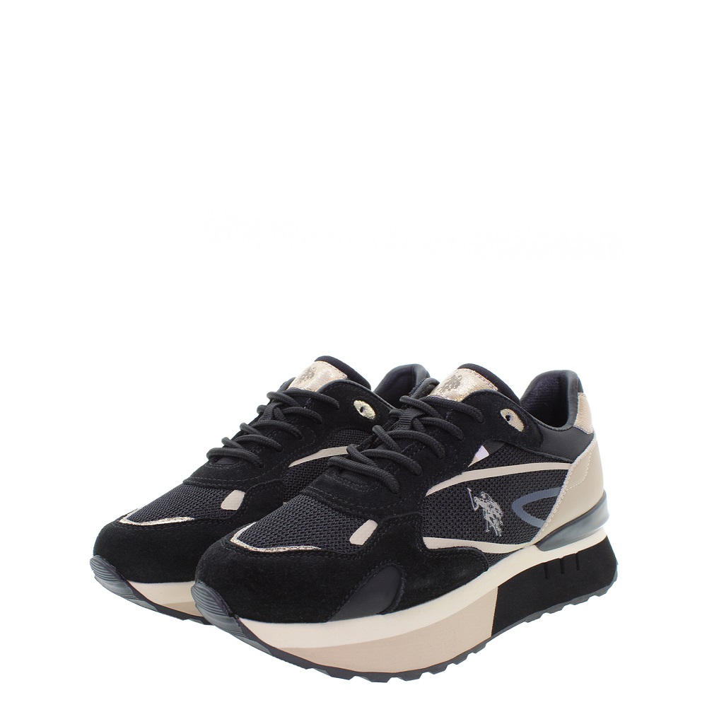 U.S. POLO ASSN.</br>U.S. Polo Assn. VICKY001-BLK-BEI01 Γυναικεία Sneakers Μαύρο/Μπεζ U.S. POLO ASSN.</br>U.S. Polo Assn. VICKY001-BLK-BEI01 Γυναικεία Sneakers Μαύρο/Μπεζ