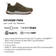 TIMBERLAND</br>Timberland Voyager Park Low Lace A6DTE-EO4 Ανδρικά Sneakers Μπεζ 