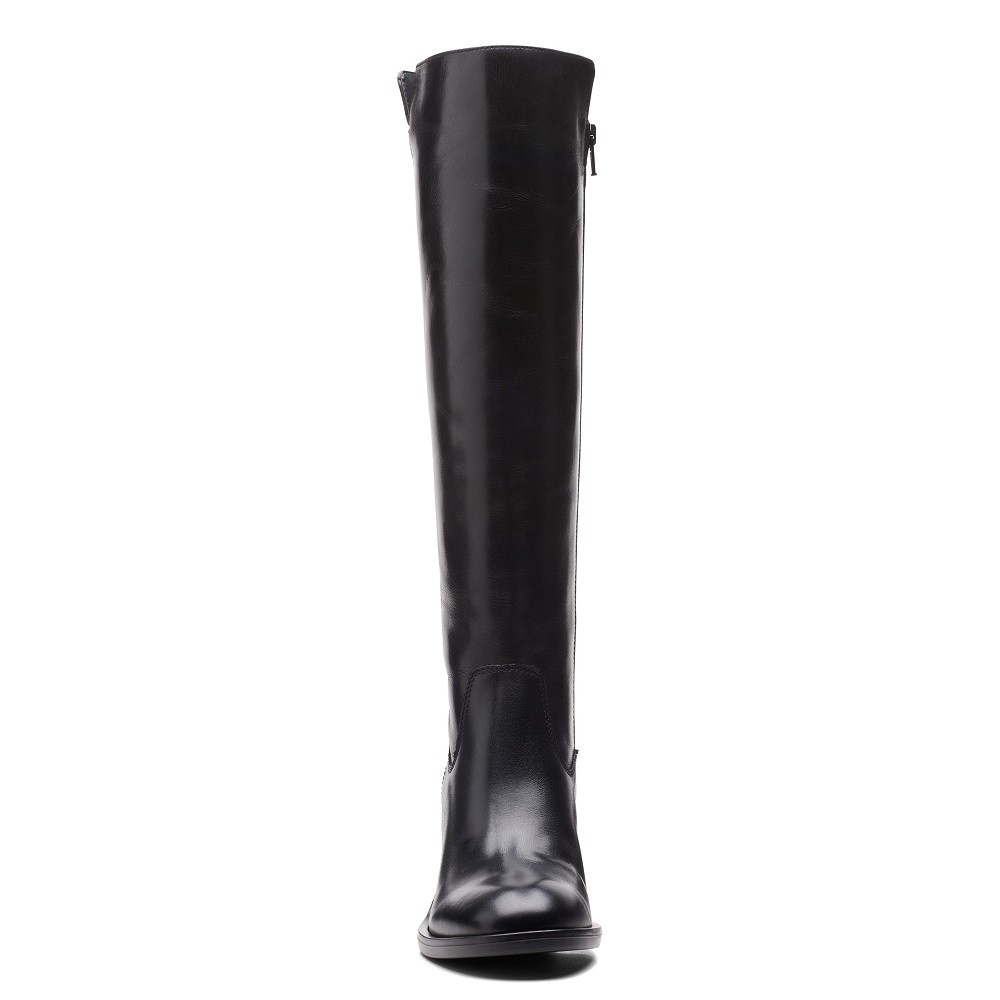 CLARKS</br>Γυναικείες Μπότες Μαύρο Δέρμα VALVESTINO HI Clarks CLARKS</br>Γυναικείες Μπότες Μαύρο Δέρμα VALVESTINO HI Clarks