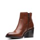 CLARKS</br>Γυναικεία Μποτάκια Ταμπά Δέρμα VALVESTINO LO Clarks CLARKS</br>Γυναικεία Μποτάκια Ταμπά Δέρμα VALVESTINO LO Clarks