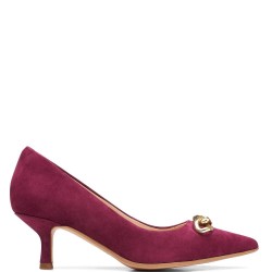 Γυναικείες Γόβες Μπορντό Suede VIOLET55 TRIM Clarks