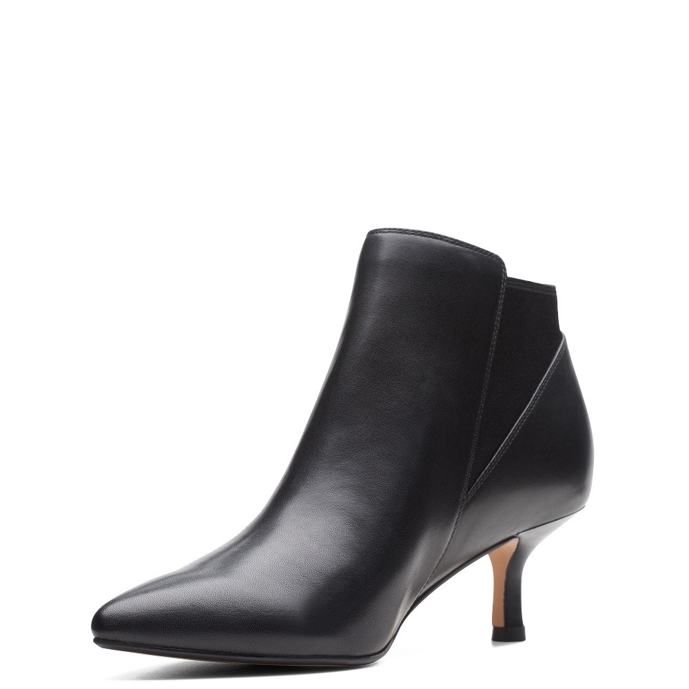 CLARKS</br>Γυναικεία Μποτάκια Μαύρο Δέρμα VIOLET55 UP Clarks CLARKS</br>Γυναικεία Μποτάκια Μαύρο Δέρμα VIOLET55 UP Clarks
