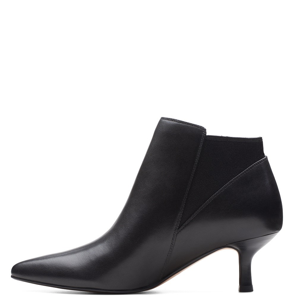 CLARKS</br>Γυναικεία Μποτάκια Μαύρο Δέρμα VIOLET55 UP Clarks CLARKS</br>Γυναικεία Μποτάκια Μαύρο Δέρμα VIOLET55 UP Clarks