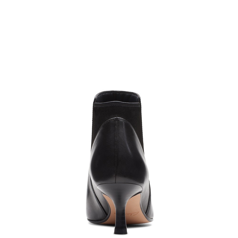 CLARKS</br>Γυναικεία Μποτάκια Μαύρο Δέρμα VIOLET55 UP Clarks CLARKS</br>Γυναικεία Μποτάκια Μαύρο Δέρμα VIOLET55 UP Clarks