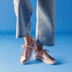 Γυναικεία Sneakers Χαλκός Δέρμα HOLLYHOCK WALK Clarks