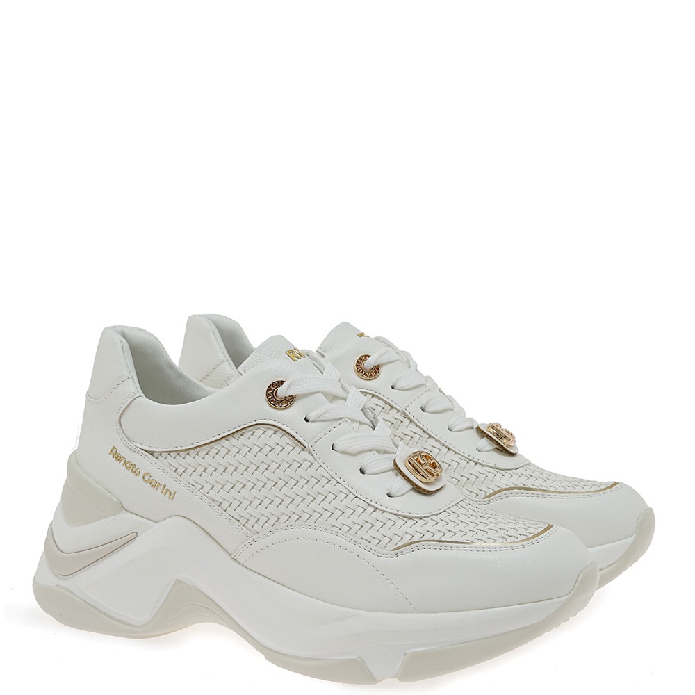 RENATO GARINI</br>Renato Garini 106-52RG20 Γυναικεία Sneakers Λευκό Πλεκτό