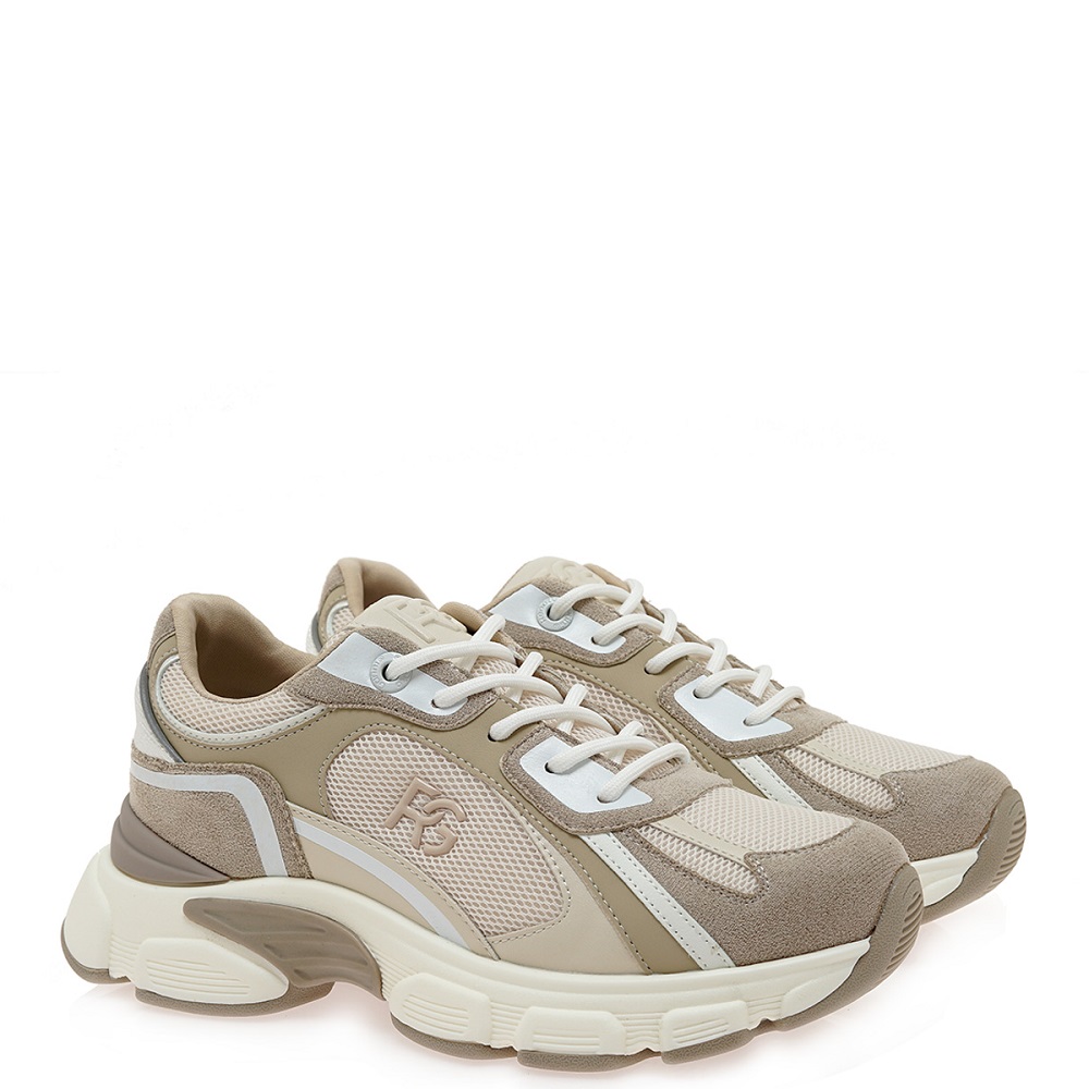 RENATO GARINI</br>Renato Garini 2363-61RG52 Γυναικεία Sneakers Μπεζ Λευκό