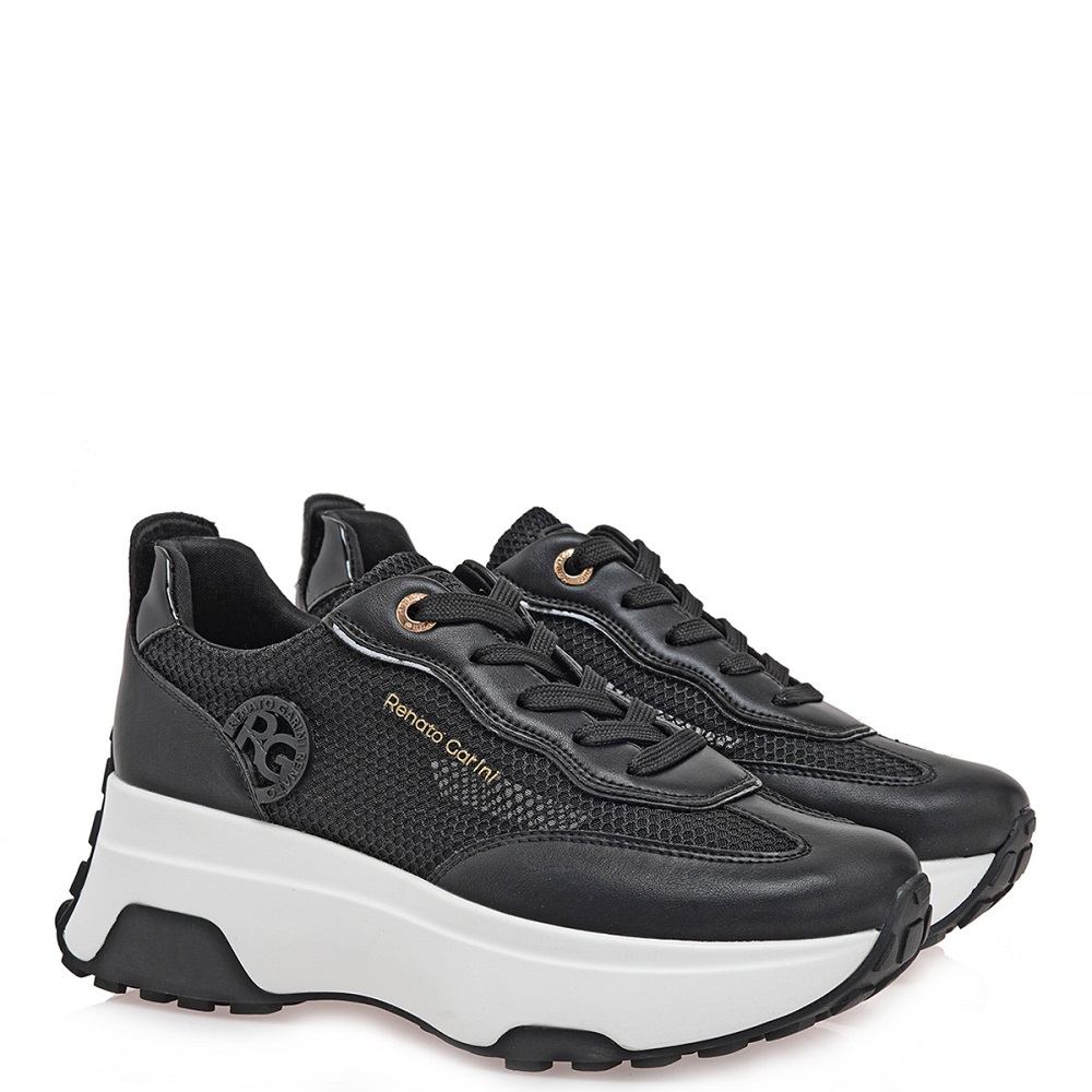 RENATO GARINI</br>Renato Garini 560-51EX34 Γυναικεία Sneakers Μαύρο Δίχτυ Μαύρο