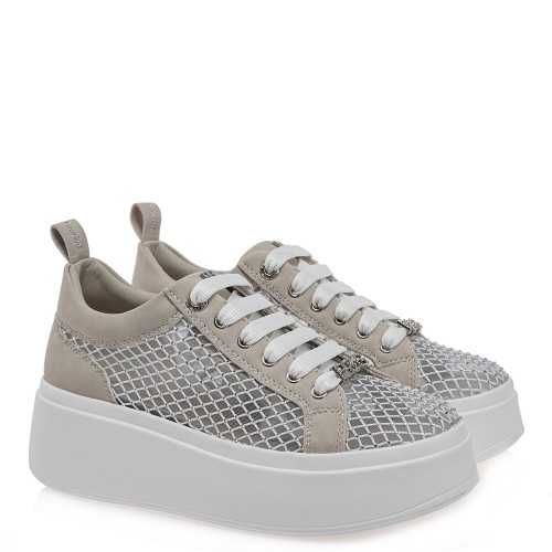 Renato Garini 88-61RG05C ALL Γυναικεία Sneakers Off White Φιλτιρέ Στρας