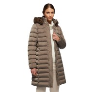 Γυναικείο Μπουφάν Αδιάβροχο Καφέ W3626H T2655 F6050 BETTANIE Geox