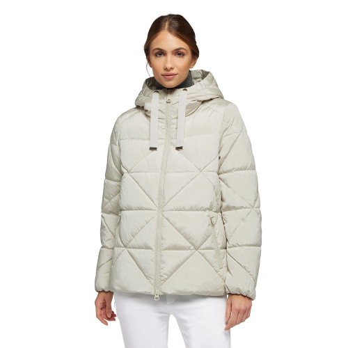 Γυναικείο Μπουφάν Αδιάβροχο Εκρού W3628D T2918 F1723 ALLENIE Geox