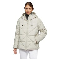 Γυναικείο Μπουφάν Αδιάβροχο Εκρού W3628D T2918 F1723 ALLENIE Geox