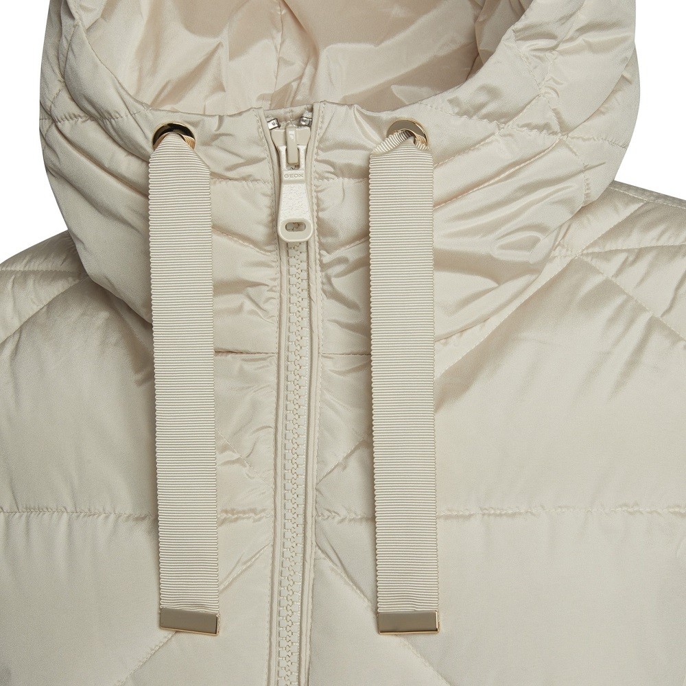 GEOX</br>Γυναικείο Μπουφάν Αδιάβροχο Εκρού W3628D T2918 F1723 ALLENIE Geox GEOX</br>Γυναικείο Μπουφάν Αδιάβροχο Εκρού W3628D T2918 F1723 ALLENIE Geox