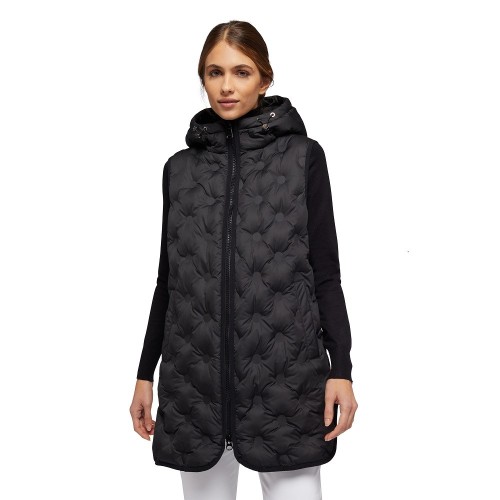 Γυναικείο Αμάνικο Μπουφάν Μαύρο W3628X T3015 F9000 VILDE Geox