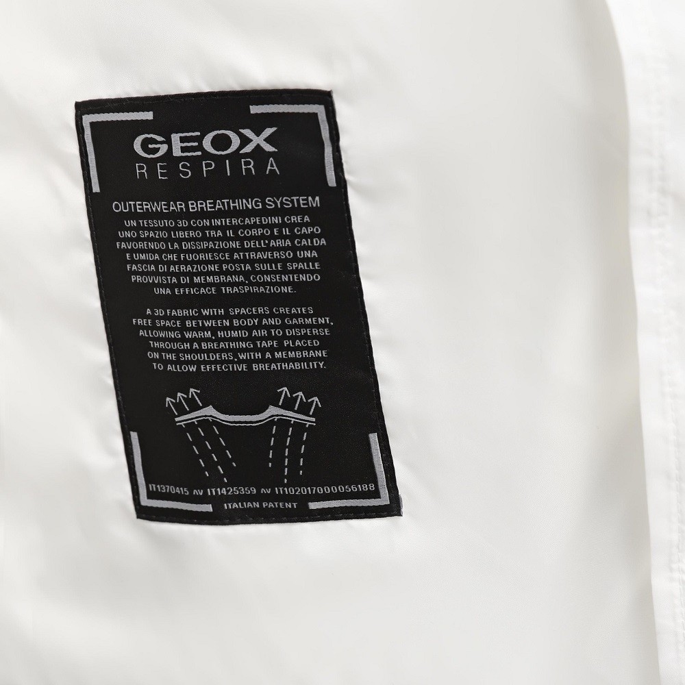 GEOX</br>Γυναικείο Μπουφάν Αδιάβροχο Λευκό W4520M T3058 F2128 MELEDA Geox