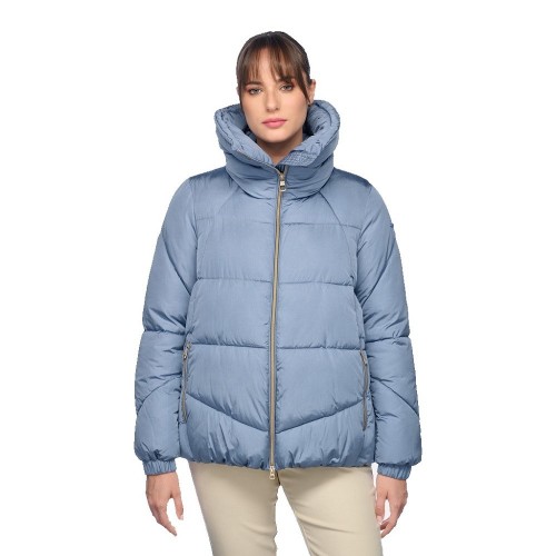 Γυναικείο Μπουφάν Γαλάζιο Αδιάβροχο W4628G T3133 F4621 DAMIANA Geox