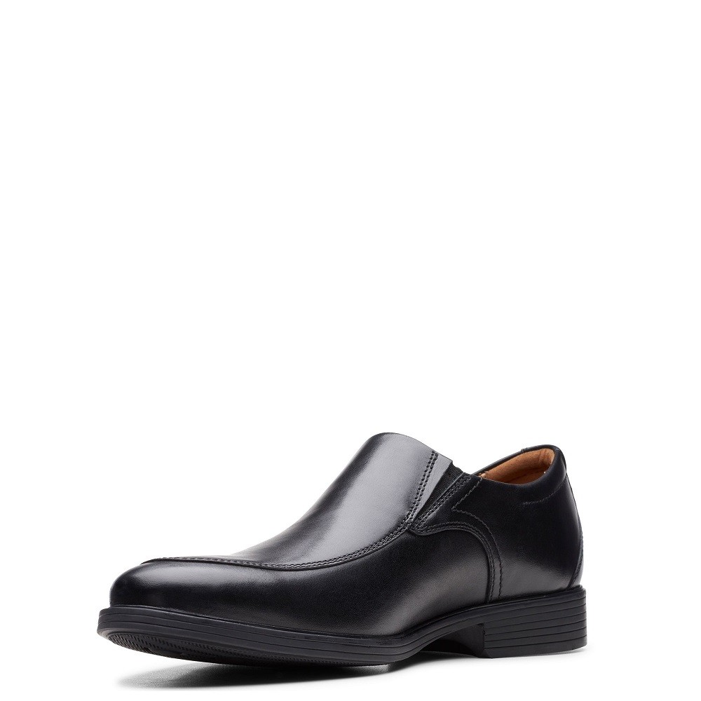 CLARKS</br>Ανδρικά Μοκασίνια/Loafers Μαύρο Δέρμα WHIDDON STEP Clarks CLARKS</br>Ανδρικά Μοκασίνια/Loafers Μαύρο Δέρμα WHIDDON STEP Clarks
