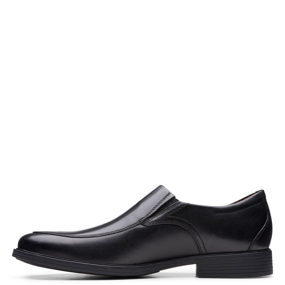 CLARKS</br>Ανδρικά Μοκασίνια/Loafers Μαύρο Δέρμα WHIDDON STEP Clarks CLARKS</br>Ανδρικά Μοκασίνια/Loafers Μαύρο Δέρμα WHIDDON STEP Clarks