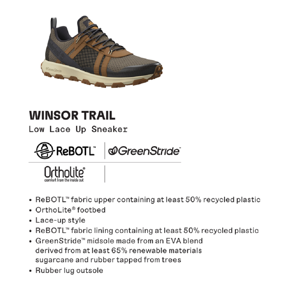 TIMBERLAND</br>Timberland Winsor Trail Lace Up A6DTH-AGM Ανδρικά Sneakers Γκρι